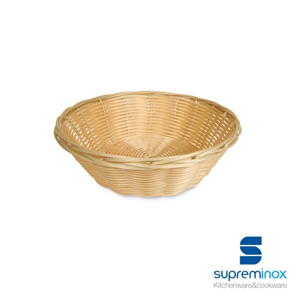 CESTA RATTAN REDONDA 18X6 CM.