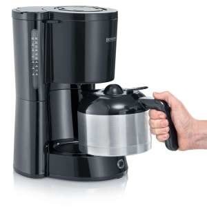 [4835] CAFETERA ACERO NEGRO INOX.