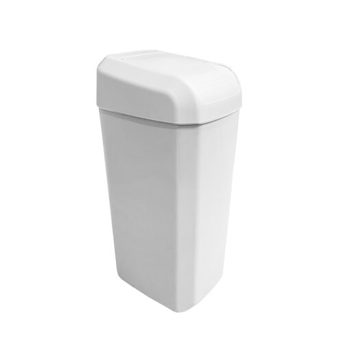 [24640.050] PAPELERA BLANCA TAPA BASCULANTE 15 L.